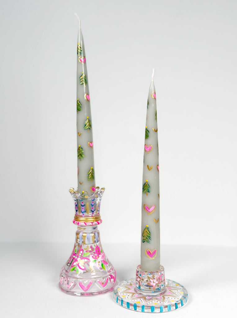 Mer Rose Atelier hand painted candles by Marla Meridith