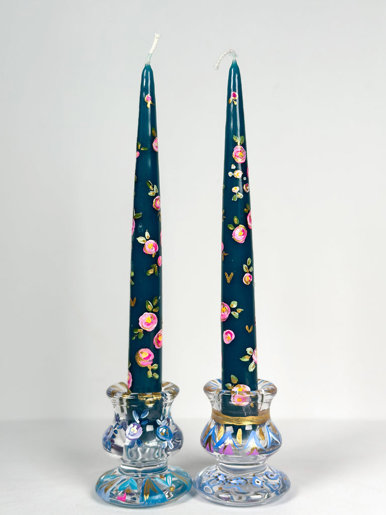 Mer Rose Atelier hand painted candles by Marla Meridith