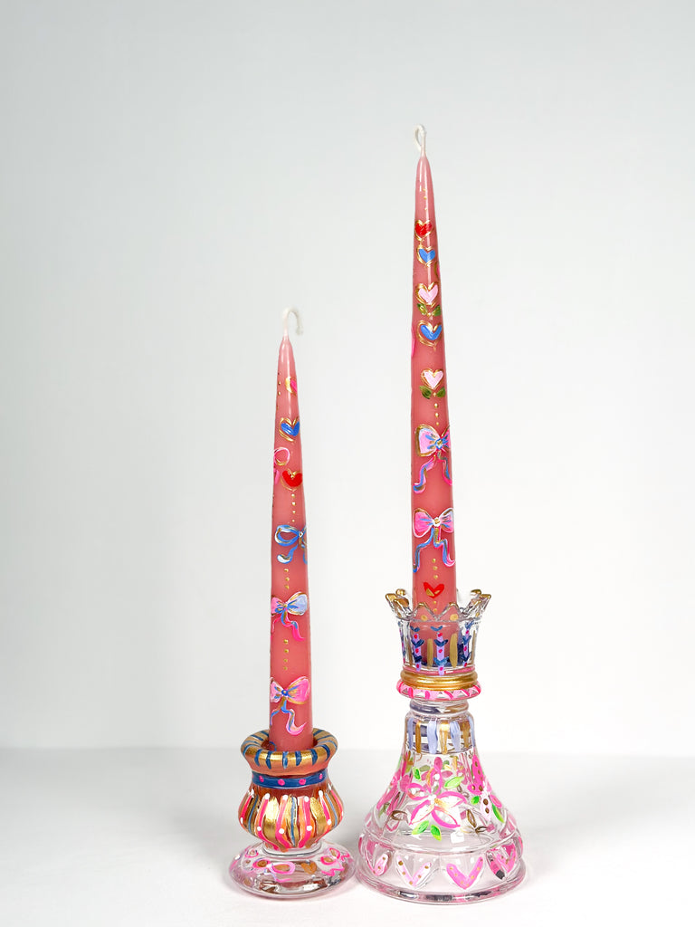 Mer Rose Atelier hand painted candles by Marla Meridith