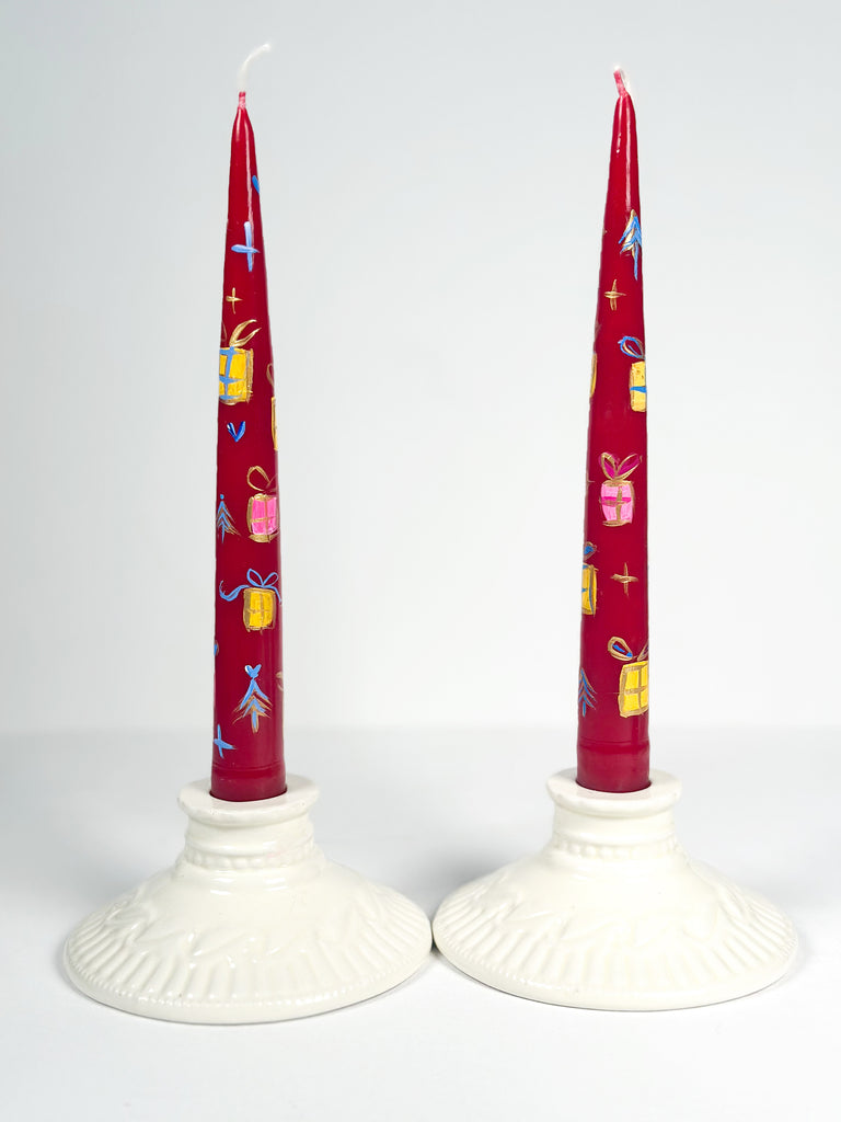 Mer Rose Atelier hand painted candles by Marla Meridith