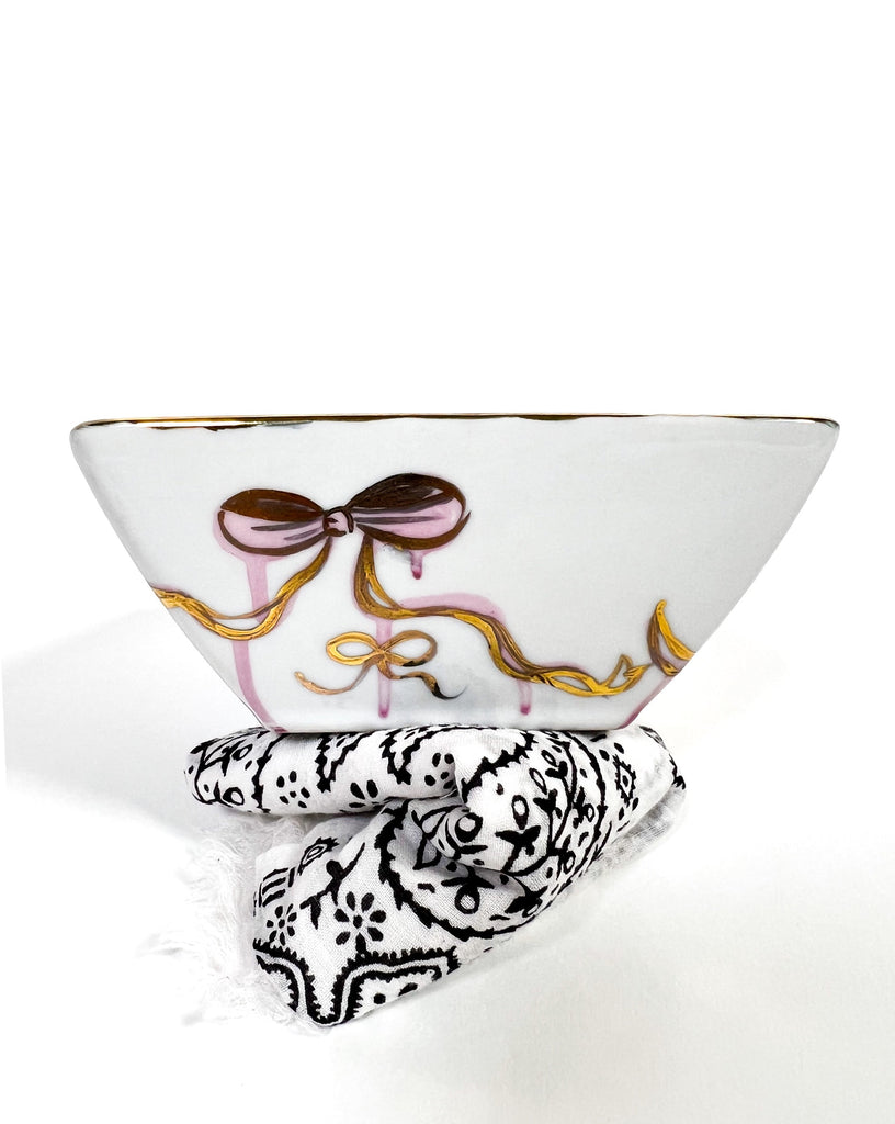 One-of-a-kind, hand painted china painted by Marla Meridith for Mer Rose Atelier 