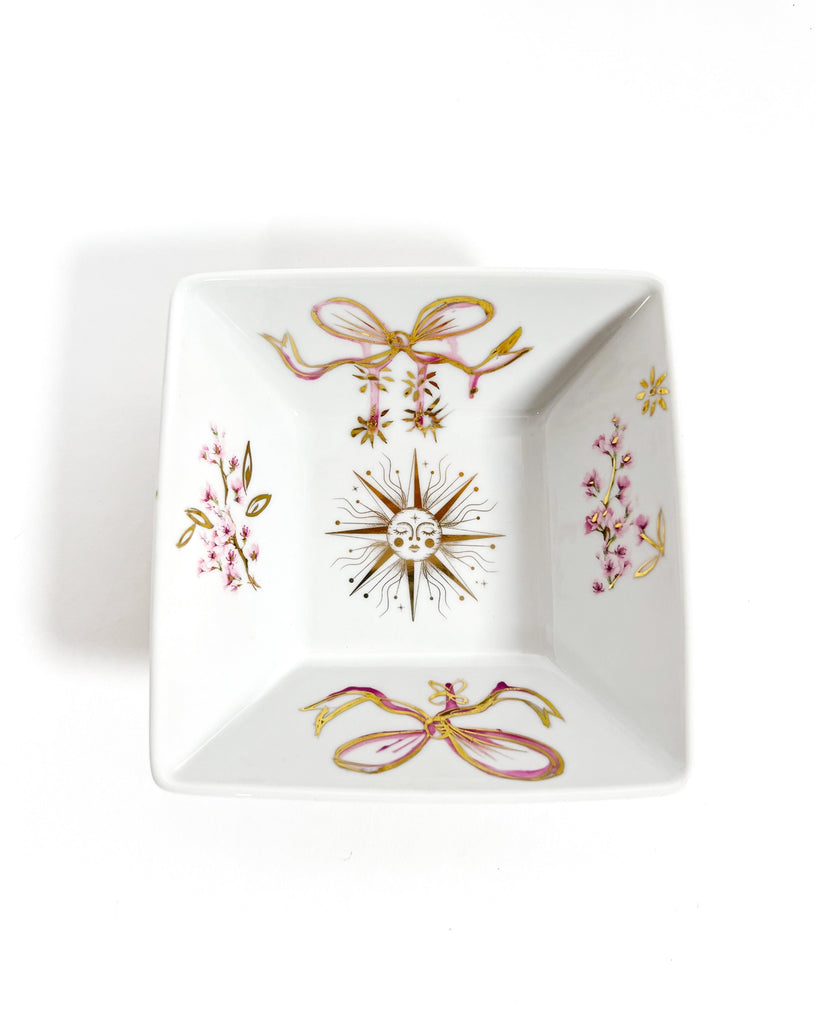 One-of-a-kind, hand painted china painted by Marla Meridith for Mer Rose Atelier 