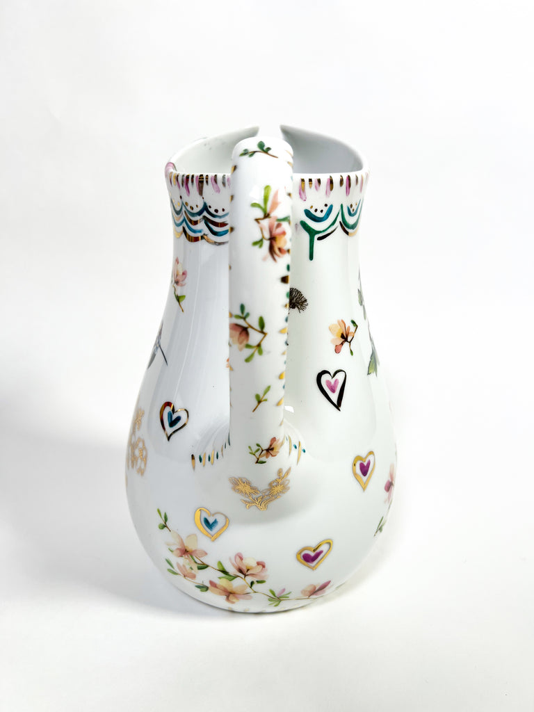 One-of-a-kind, hand painted china painted by Marla Meridith for Mer Rose Atelier 