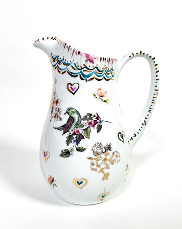 One-of-a-kind, hand painted china painted by Marla Meridith for Mer Rose Atelier 