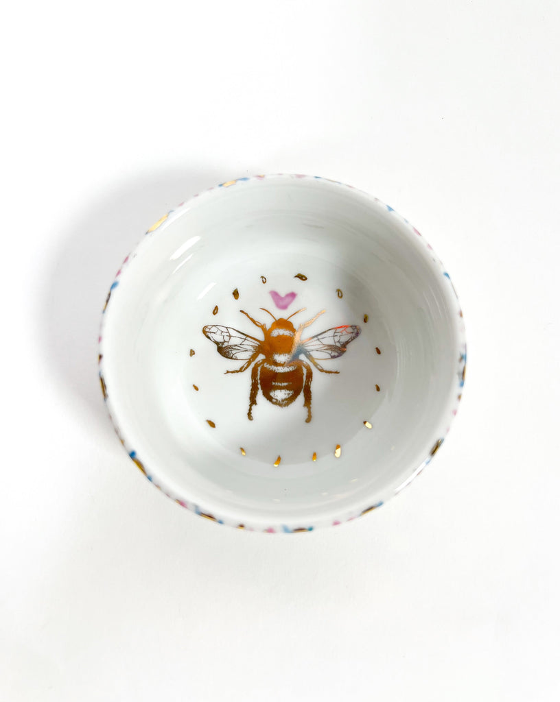 One-of-a-kind, hand painted china painted by Marla Meridith for Mer Rose Atelier 