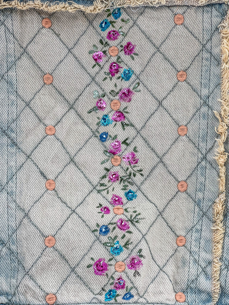 Mer Rose Atelier x Gina Bowhill collaboration, the Coco Denim Jacket