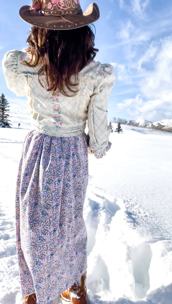 Mer Rose Atelier x Gina Bowhill collaboration, the Coco Denim Jacket