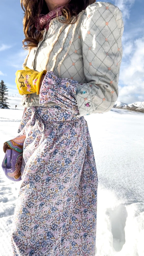 Mer Rose Atelier x Gina Bowhill hand painted glass Christmas ornament
